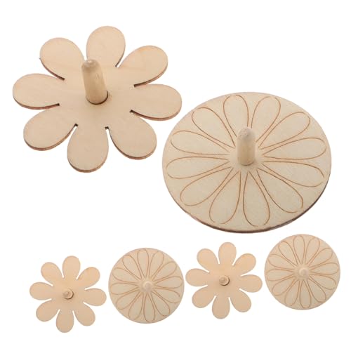 UKCOCO 6Stücke Handgefertigte Holzkreisel zum Bemalen DIY Bastelset für Kreatives Holzspielzeug Fantasie für Zuhause Schule und Kindergarten UKCOCO 6Stücke Handgefertigte Holzkreisel zum Bemalen DIY Bastelset für Kreatives Holzspielzeug Fantasie für Zuhause Schule und Kindergarten von UKCOCO
