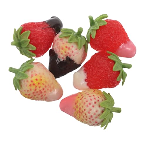 UKCOCO 6Stücke Künstliche Erdbeeren Realistische Dekorationsfrüchte für Fotografie Event Setups und Wohnkultur Robuste und Langlebige Erdbeeren für Kreative Bastelprojekte UKCOCO 6Stücke Künstliche Erdbeeren Realistische Dekorationsfrüchte für Fotografie Event Setups und Wohnkultur Robuste und Langlebige Erdbeeren für Kreative Bastelprojekte von UKCOCO