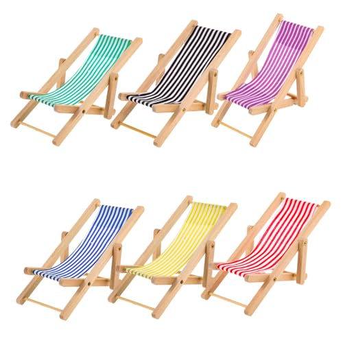 UKCOCO 6Stücke Teiliges Strandstuhl Modell für Puppenhaus Faltbare Mikrolandschaft Deko für Sicher und Langlebig für Sommerliche Puppenhausgestaltung UKCOCO 6Stücke Teiliges Strandstuhl Modell für Puppenhaus Faltbare Mikrolandschaft Deko für Sicher und Langlebig für Sommerliche Puppenhausgestaltung von UKCOCO