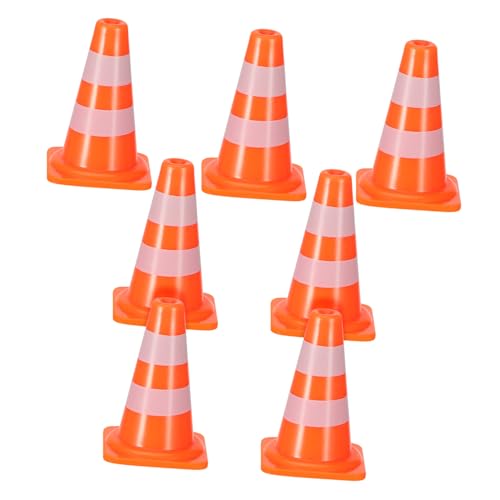 UKCOCO 7Stücke Teiliges Verkehrskegel aus Hochwertigem für Lernspielzeug zur Verkehrserziehung für Rollenspiele und Verkehrskenntnisse von UKCOCO