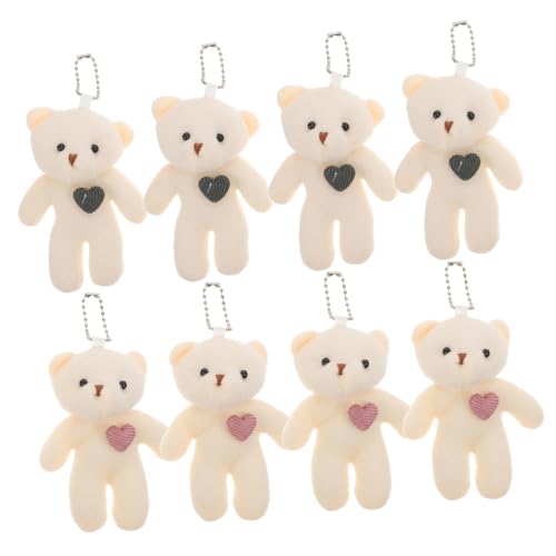 UKCOCO 8 Stück Bär Schlüsselanhänger Bär Plüsch ausgestopfte Tiere in loser Schüttung kleiner Plüschbär Abschluss-Minibärenmasse Valentinsbär gefüllter Mini kleine Bären PP Baumwolle UKCOCO 8 Stück Bär Schlüsselanhänger Bär Plüsch ausgestopfte Tiere in loser Schüttung kleiner Plüschbär Abschluss-Minibärenmasse Valentinsbär gefüllter Mini kleine Bären PP Baumwolle von UKCOCO