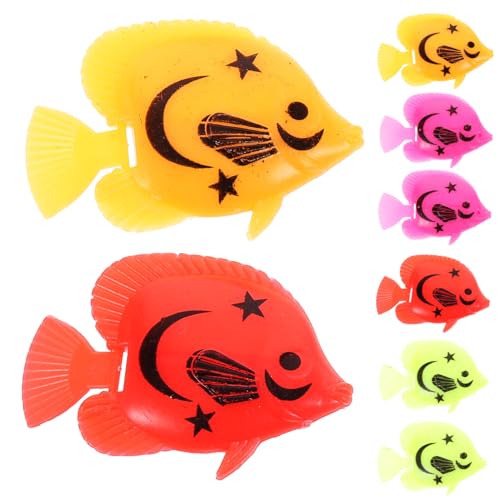 UKCOCO 8 Stück Teiliges Aquarium Bunte Schwimmende Kunststoff Fische Realistisch Gestaltete Künstliche Fische Langlebig und Bruchsicher für Aquarium Terrarium und Wohnraumdekoration UKCOCO 8 Stück Teiliges Aquarium Bunte Schwimmende Kunststoff Fische Realistisch Gestaltete Künstliche Fische Langlebig und Bruchsicher für Aquarium Terrarium und Wohnraumdekoration von UKCOCO