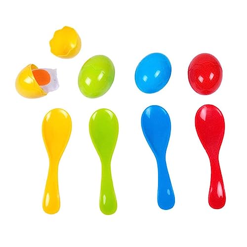 UKCOCO 8 Stück Teiliges Balance Spielset mit Löffeln und Eiern für Gleichgewicht Koordination und Outdoor Sportspiele Geeignet für Jungen und Mädchen zum Laufen und Teamspielen UKCOCO 8 Stück Teiliges Balance Spielset mit Löffeln und Eiern für Gleichgewicht Koordination und Outdoor Sportspiele Geeignet für Jungen und Mädchen zum Laufen und Teamspielen von UKCOCO