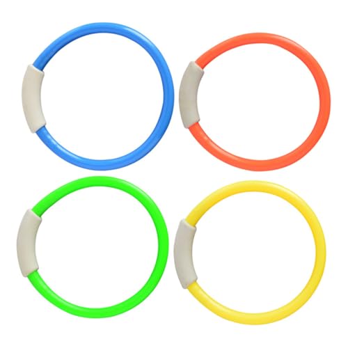 UKCOCO 8 Stück Teiliges Tauchring Wasserspielzeug Bunte Unterwasser Trainingsringe Sicherer für Schwimmbad Spaß Jungen Mädchen Tauchringe Zufällige Farbe Zufällige Farbe von UKCOCO