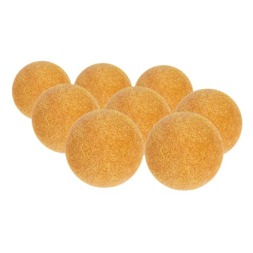 UKCOCO 8 Stück Tischfußball Foosballkugeln Kickertischbälle Plastikkugeln Mini-fußbälle Als Gastgeschenke Mini-sportbälle Foosballball Mini -bälle Mini-fußball Abs Yellow von UKCOCO