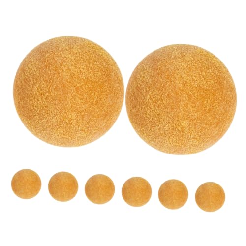 UKCOCO 8 Stück Tischfußball Mini-Fußbälle als Gastgeschenke Kickertischbälle Kleiner Fußball Mini Tischkicker Ersatzbälle für Kickerbälle Foosballkugeln Abs Yellow UKCOCO 8 Stück Tischfußball Mini-Fußbälle als Gastgeschenke Kickertischbälle Kleiner Fußball Mini Tischkicker Ersatzbälle für Kickerbälle Foosballkugeln Abs Yellow von UKCOCO