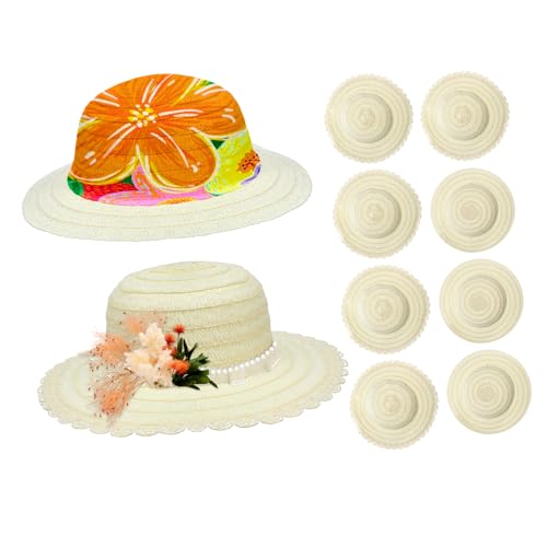 UKCOCO 8Stücke DIY Strohhüte für Weiße Malhüte zum Gestalten Kreative Bastelprojekte Schulaktivitäten und Geburtstagsfeiern für Jungen UKCOCO 8Stücke DIY Strohhüte für Weiße Malhüte zum Gestalten Kreative Bastelprojekte Schulaktivitäten und Geburtstagsfeiern für Jungen von UKCOCO