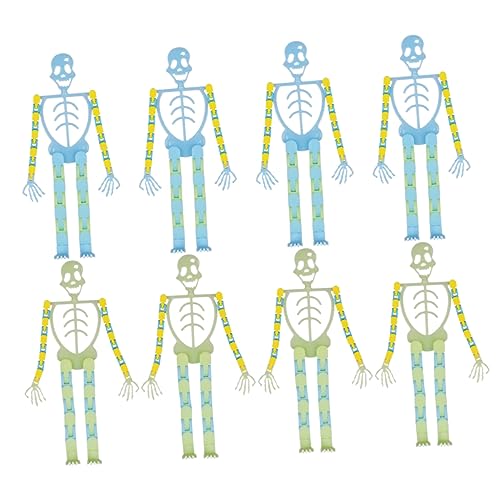 UKCOCO 8Stücke Teiliges Halloween Skelettspielzeugset Lustige Skelette für Partys Skelettfiguren Halloween Requisite für Dekoration und Streiche UKCOCO 8Stücke Teiliges Halloween Skelettspielzeugset Lustige Skelette für Partys Skelettfiguren Halloween Requisite für Dekoration und Streiche von UKCOCO