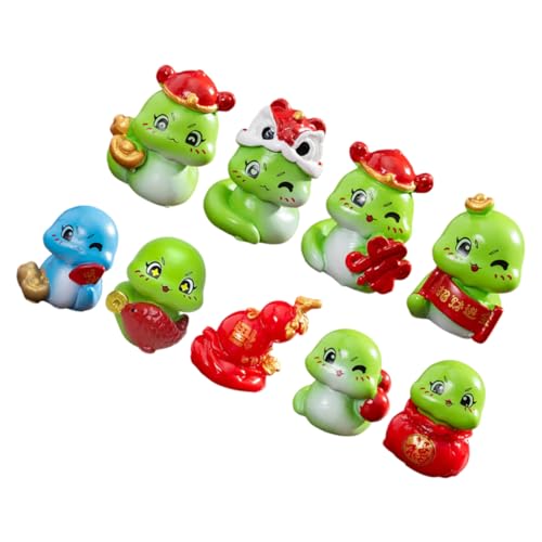 UKCOCO 9 Stück Mikro-Landschaftsschlangenstatue Skulpturen Mini-Weihnachtsfiguren winzig Sachen Miniaturen klein Jahr der Schlangendekoration Chinesisches Neujahrsschlangenornament Harz UKCOCO 9 Stück Mikro-Landschaftsschlangenstatue Skulpturen Mini-Weihnachtsfiguren winzig Sachen Miniaturen klein Jahr der Schlangendekoration Chinesisches Neujahrsschlangenornament Harz von UKCOCO
