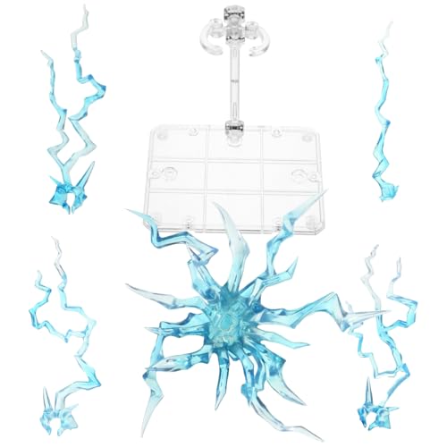 UKCOCO Actionfiguren-Ständer: Transparenter Montage-Actionfiguren-Displayhalter Mit Spezialeffekten Kompatibel Für Hg Rg Sd SHF 1/144 Blau von UKCOCO