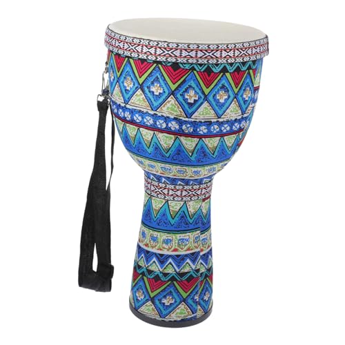 UKCOCO Afrikanische Djembe Handtrommel für Anfänger PVC Kinderinstrument mit Handgefertigtem Muster Tragbar und Stabil für Junge Musiker und Kreative von UKCOCO