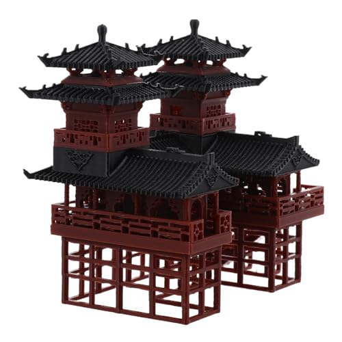 UKCOCO Kleiner Pavillon Pagodenstatue aus Antikem Design Winzige Bonsai Figur für Mikrolandschaftsdekoration Chinesische Gartenstatue Geeignet für Bonsai und Aquarien UKCOCO Kleiner Pavillon Pagodenstatue aus Antikem Design Winzige Bonsai Figur für Mikrolandschaftsdekoration Chinesische Gartenstatue Geeignet für Bonsai und Aquarien von UKCOCO