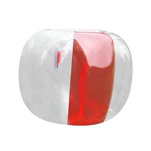 UKCOCO Aufblasbarer PVC Stoßfängerball für Erwachsene Transparenter und Roter Kollisionsball für Outdoor Spaß Langlebig und Sicher für Spiele und Gesunde Wettbewerbe von UKCOCO