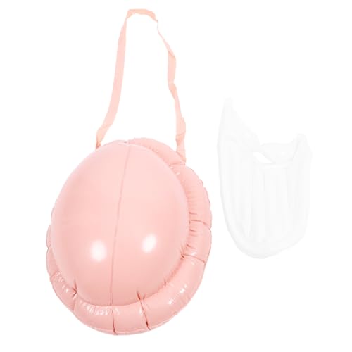 UKCOCO Aufblasbares Santa Claus Kostüm Set mit und Bauch Lustiges Weihnachtsmann Cosplay Zubehör für Herren Einfach zu Tragen für Weihnachten Karneval und Kostümparty von UKCOCO