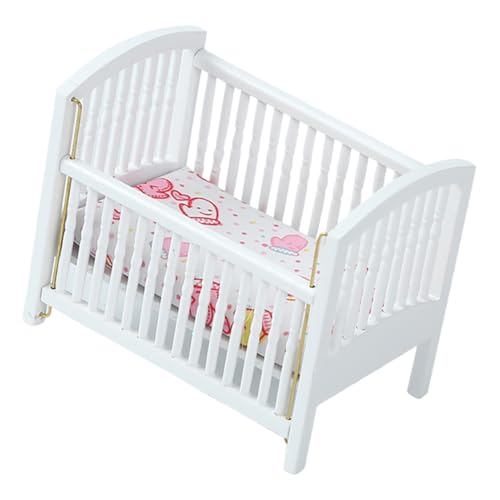 UKCOCO Baby Puppenbett Puppenhaus Möbel Spielzeug Puppenbett Aus Holz Süßes Puppenhaus Miniatur Schlafzimmerbett Für 1:12 Puppenhaus Weißes Puppenhausbett Baby Puppenbett UKCOCO Baby Puppenbett Puppenhaus Möbel Spielzeug Puppenbett Aus Holz Süßes Puppenhaus Miniatur Schlafzimmerbett Für 1:12 Puppenhaus Weißes Puppenhausbett Baby Puppenbett von UKCOCO