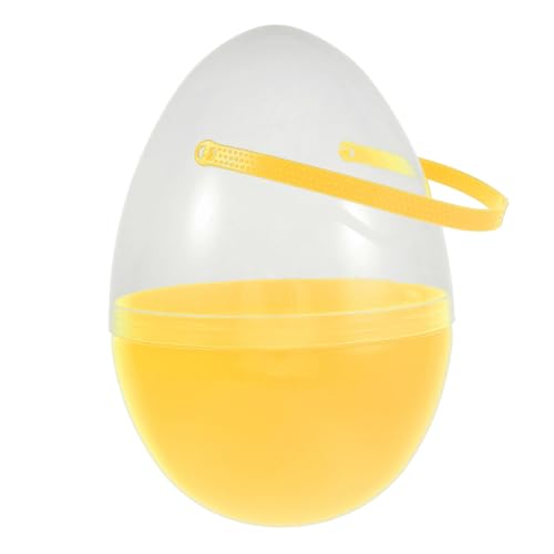 UKCOCO Befüllbare Plastikeier für Ostern: Bunte Hohle Eier für Die Ostereiersuche Wiederverwendbare Überraschungsbehälter mit Griff Befüllbare Plastikeier für Leckereien Spielzeug Gelb UKCOCO Befüllbare Plastikeier für Ostern: Bunte Hohle Eier für Die Ostereiersuche Wiederverwendbare Überraschungsbehälter mit Griff Befüllbare Plastikeier für Leckereien Spielzeug Gelb von UKCOCO