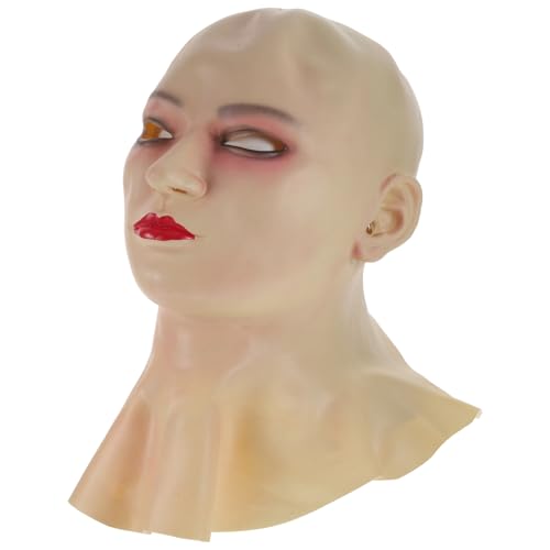 UKCOCO Cosplay Haarspray Maske Gruselige Haarlose Latexkopfmaske für Halloween und Kostümparty für Erwachsene und Jugendliche Leicht und zu Tragen von UKCOCO
