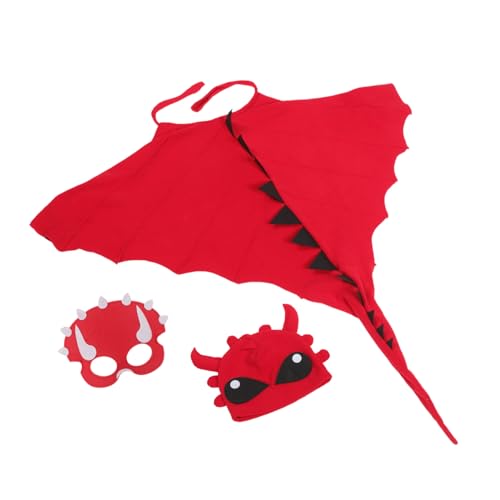 UKCOCO Dinosaurier Kinderkostüm Halloween Umhang und Hut mit Detailreicher Maske Langlebiges Cosplay Kostüm für Jungen und Mädchen für Party Bühne Karneval und Festlichkeiten UKCOCO Dinosaurier Kinderkostüm Halloween Umhang und Hut mit Detailreicher Maske Langlebiges Cosplay Kostüm für Jungen und Mädchen für Party Bühne Karneval und Festlichkeiten von UKCOCO