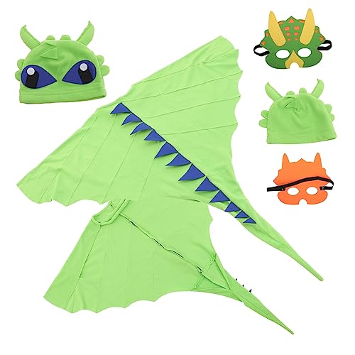 UKCOCO Dinosaurier Kostüm Jahre mit Umhang Maske und Hut Weiches Material Leicht Anzuziehen Halloween Karneval Party Kostüm für Jungen und Mädchen Niedliches Verkleidungskostüm UKCOCO Dinosaurier Kostüm Jahre mit Umhang Maske und Hut Weiches Material Leicht Anzuziehen Halloween Karneval Party Kostüm für Jungen und Mädchen Niedliches Verkleidungskostüm von UKCOCO