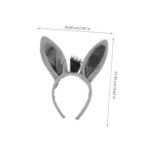 UKCOCO Donkey Ears Stirnband Weiches Tierohren Haarreif Für Halloween Cosplay Party Kostüm Accessoire Erwachsene von UKCOCO