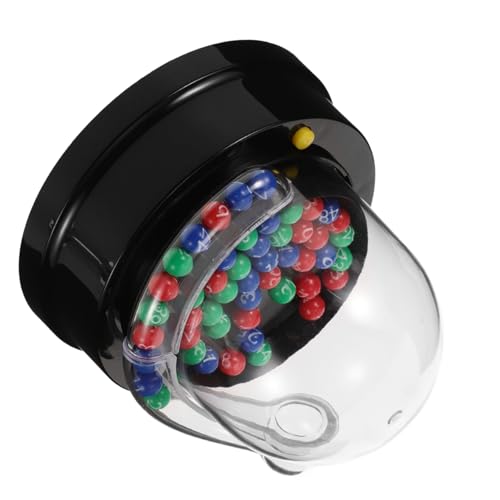 UKCOCO Elektrische Lotteriemaschine Mini Lotto Spiele mit Bällen für Partybedarf Tragbare Tombola Ballmaschine für Spaß und Unterhaltung Jedem Alter von UKCOCO