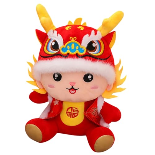 UKCOCO Entzückende Plüsch-Drachenpuppe ausgestopft Drachenpuppen- Sofa-Puppen- Drachenplüsch Plüsch chinesische Drachenpuppe Plüschdrache PP Baumwolle rot UKCOCO Entzückende Plüsch-Drachenpuppe ausgestopft Drachenpuppen- Sofa-Puppen- Drachenplüsch Plüsch chinesische Drachenpuppe Plüschdrache PP Baumwolle rot von UKCOCO