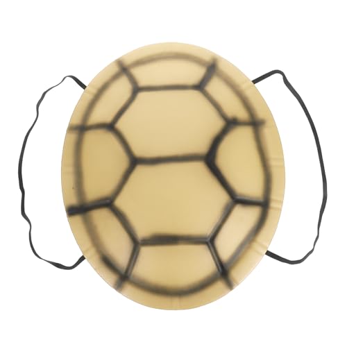 UKCOCO Eva Schildkrötenpanzer Kostüm Leichtes und Bequemes Cosplay Zubehör für Halloween Karneval und Verkleidungsspiele Auffälliges Design Hellgelb für Feste und Veranstaltungen von UKCOCO