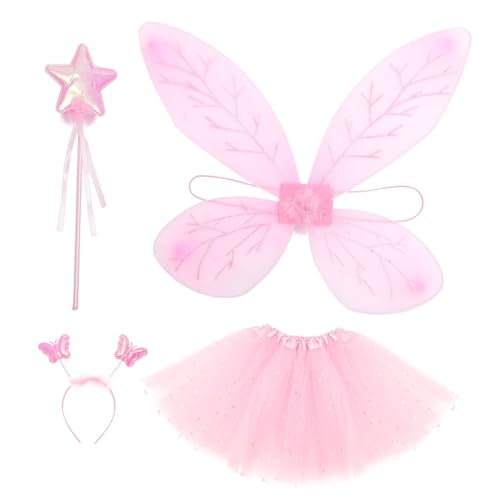 UKCOCO Feen Kostüm für Mädchen Teiliges Kleid mit Flügeln Zauberstab und Stirnband Hautfreundlich für Weihnachten Geburtstag Bühne und Fotoshooting UKCOCO Feen Kostüm für Mädchen Teiliges Kleid mit Flügeln Zauberstab und Stirnband Hautfreundlich für Weihnachten Geburtstag Bühne und Fotoshooting von UKCOCO