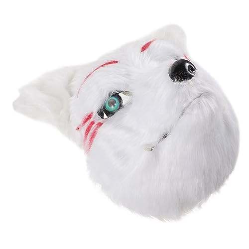 UKCOCO Flauschige Wolfsmasken für Erwachsene Lustige Halbmaske mit Mundöffnung für Halloween Karneval Realistische Cosplay Maske für Rollenspielpartys UKCOCO Flauschige Wolfsmasken für Erwachsene Lustige Halbmaske mit Mundöffnung für Halloween Karneval Realistische Cosplay Maske für Rollenspielpartys von UKCOCO