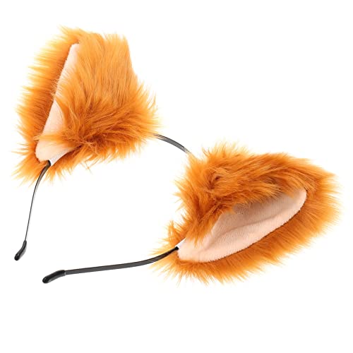 UKCOCO Flauschiges Fuchsohren Stirnband Süßes Cosplay Haaraccessoire für Fotografie Kostümpartys Karneval und Besondere Anlässe für Erwachsene und Jugendliche von UKCOCO