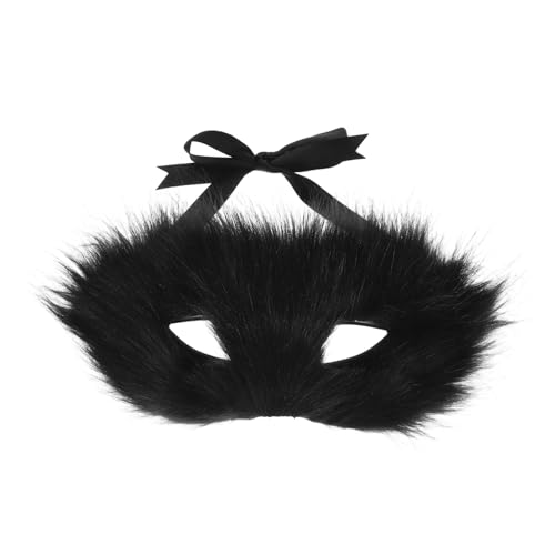 UKCOCO Fuchsmaske Halbgesichtsmaske für Halloween Cosplay Maskenball Kunstmaske Plüsch für Männer Frauen Verkleidungsaccessoire mit Verstellbarem Band Einzigartiges UKCOCO Fuchsmaske Halbgesichtsmaske für Halloween Cosplay Maskenball Kunstmaske Plüsch für Männer Frauen Verkleidungsaccessoire mit Verstellbarem Band Einzigartiges von UKCOCO