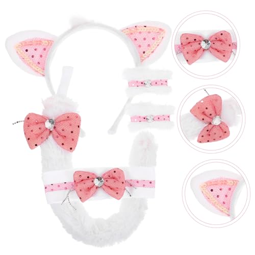 UKCOCO Fuchsohren Stirnband mit und Schleife Waschgesicht Armbänder Leichtes Cosplay Tierkostüm Zubehör für Partys Fotoshootings und Rollenspiele Teiliges Süßes Katzenohren UKCOCO Fuchsohren Stirnband mit und Schleife Waschgesicht Armbänder Leichtes Cosplay Tierkostüm Zubehör für Partys Fotoshootings und Rollenspiele Teiliges Süßes Katzenohren von UKCOCO