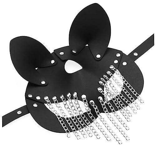 UKCOCO Gothic Steampunk PU Punk Stil Verstellbar Party Masquerade Augenmaske Damen Cosplay Zubehör von UKCOCO