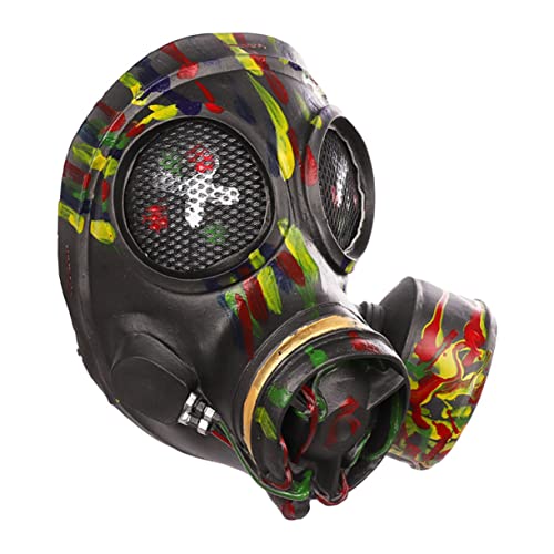 UKCOCO Gruselige Halloween Dampfpunk Stil Unheimliche Kopfbedeckung für Karneval Kostüm Party Erwachsene und Jugendliche Dekoratives Gesichtsschutz Accessoire von UKCOCO