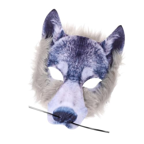 UKCOCO Gruselige Wolfsmaske für Halloween Halbgesichtsmaske aus Hochwertigem Material für Cosplay Partys und Festliche Anlässe Sorgt für Lebendige und Tolle UKCOCO Gruselige Wolfsmaske für Halloween Halbgesichtsmaske aus Hochwertigem Material für Cosplay Partys und Festliche Anlässe Sorgt für Lebendige und Tolle von UKCOCO