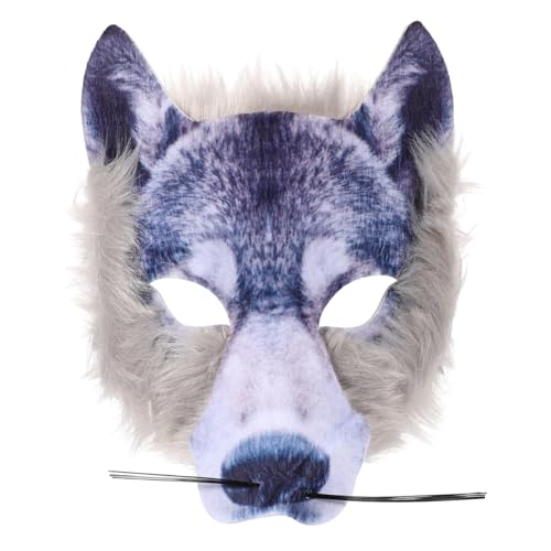 UKCOCO Gruselige Wolfsmaske für Halloween Kreative Cosplay Requisite Dekorative Halbmacht Maske aus Hochwertigem Material Karneval Maskerade und Festlichkeiten UKCOCO Gruselige Wolfsmaske für Halloween Kreative Cosplay Requisite Dekorative Halbmacht Maske aus Hochwertigem Material Karneval Maskerade und Festlichkeiten von UKCOCO