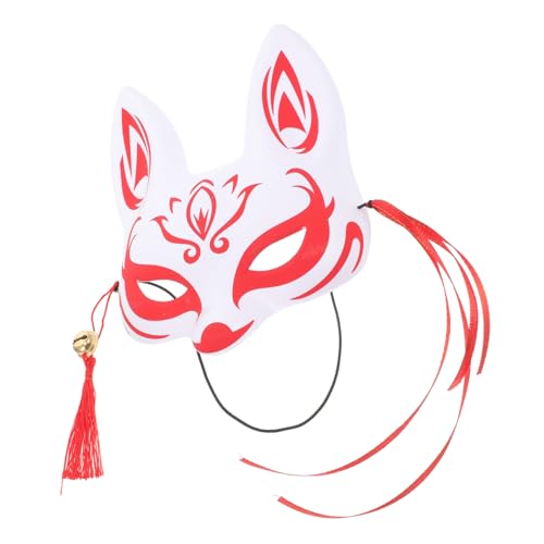 UKCOCO Halbgesichts Fuchsmaske Japanischer Stil Reusable Kunststoff Maske für Erwachsene und Cosplay Maskerade Party Festival Kostüm Zubehör UKCOCO Halbgesichts Fuchsmaske Japanischer Stil Reusable Kunststoff Maske für Erwachsene und Cosplay Maskerade Party Festival Kostüm Zubehör von UKCOCO