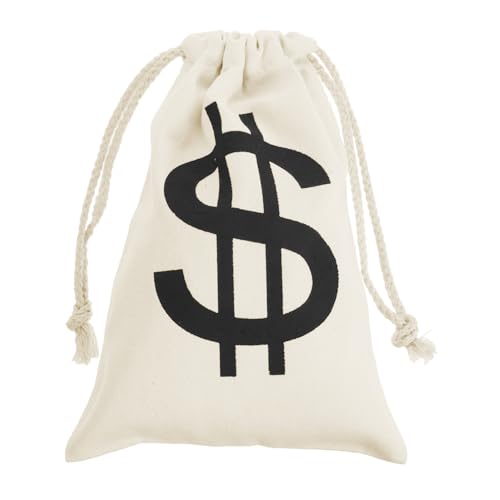 UKCOCO Halloween Beutel aus Robustem Canvas Goldene Münzen Geschenkbeutel mit Zugband Wiederverwendbar für Halloween Partydekoration und Festtagsgeschenke von UKCOCO