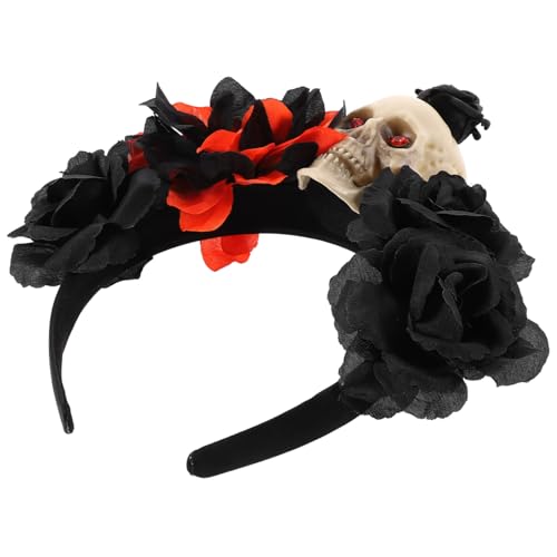 UKCOCO Halloween Haarschmuck Verstellbares Stirnband mit Schädeldesign Langlebig und Sicher für Kostümpartys Cosplay Geburtstagsfeiern und Halloween Dekoration UKCOCO Halloween Haarschmuck Verstellbares Stirnband mit Schädeldesign Langlebig und Sicher für Kostümpartys Cosplay Geburtstagsfeiern und Halloween Dekoration von UKCOCO