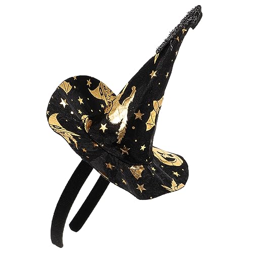 UKCOCO Halloween Hexenhut Stirnband für Erwachsene und Flexible Kostümkopfbedeckung für Geisterfestivals und Karnevalspartys Unvergessliches Accessoire für Mottopartys UKCOCO Halloween Hexenhut Stirnband für Erwachsene und Flexible Kostümkopfbedeckung für Geisterfestivals und Karnevalspartys Unvergessliches Accessoire für Mottopartys von UKCOCO