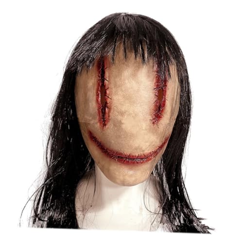 UKCOCO Halloween Horror mit Langem Haar aus Hochwertigem Gruselige Kostümmaske für Halloween Party Cosplay Karneval und Gruselige Verkleidungen Atmungsaktiv und Langlebig UKCOCO Halloween Horror mit Langem Haar aus Hochwertigem Gruselige Kostümmaske für Halloween Party Cosplay Karneval und Gruselige Verkleidungen Atmungsaktiv und Langlebig von UKCOCO
