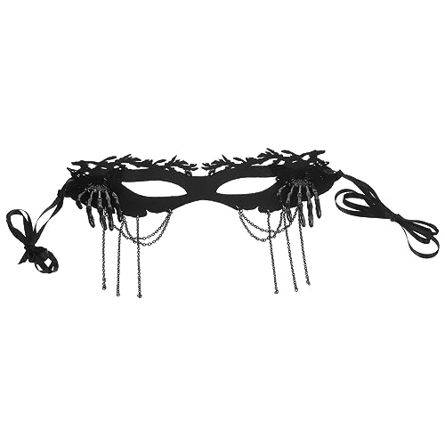 UKCOCO Halloween Maske Filz mit Quasten Gesichtsmaske für Kostümpartys Gruselige Augenmaske für Damen Bälle UKCOCO Halloween Maske Filz mit Quasten Gesichtsmaske für Kostümpartys Gruselige Augenmaske für Damen Bälle von UKCOCO