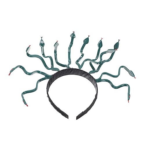 UKCOCO Halloween Schlangen Haarband für und Mädchen Medusa Kostüm Kopfschmuck Accessoire für Halloween Karneval und Kostümpartys Dunkelgrün UKCOCO Halloween Schlangen Haarband für und Mädchen Medusa Kostüm Kopfschmuck Accessoire für Halloween Karneval und Kostümpartys Dunkelgrün von UKCOCO