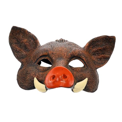 UKCOCO Halloween Wildschwein Maske Realistische Cosplay Maske für Karneval und Halloween Feiern aus Hochwertigem PU Material mit Feiner Verarbeitung und Einzigartigem Design UKCOCO Halloween Wildschwein Maske Realistische Cosplay Maske für Karneval und Halloween Feiern aus Hochwertigem PU Material mit Feiner Verarbeitung und Einzigartigem Design von UKCOCO