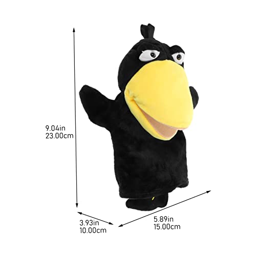UKCOCO Handpuppe Cartoon Krähenspielfigur Plüsch Handpuppe Interaktives Lernspielzeug für Kindergarten Vorschule und Zuhause Weiches Material Einfach zu Bedienen Fördert Kreativität und von UKCOCO