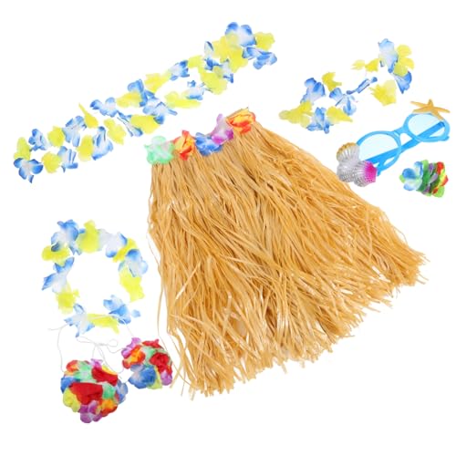 UKCOCO Hawaiianische Partydekoration Teiliges Luau Kostümset mit Grasrock Blumenkranz Sonnenbrille und Haarclip Tropisches Strand Partyzubehör für und Geburtstagsfeier UKCOCO Hawaiianische Partydekoration Teiliges Luau Kostümset mit Grasrock Blumenkranz Sonnenbrille und Haarclip Tropisches Strand Partyzubehör für und Geburtstagsfeier von UKCOCO