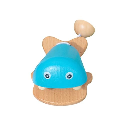 UKCOCO Holz Castanet für Kleinkinder Tiermuster Musikalisches Auditive für Frühes Lernen Klassenzimmer aus Natürlichem Holz von UKCOCO