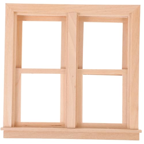 UKCOCO Holzfenster für Puppenhaus Realistisches Fensterzubehör Mini Requisite zur Dekoration Puppenhaus Zubehör für Kreative Szenen und Heimwerkerprojekte UKCOCO Holzfenster für Puppenhaus Realistisches Fensterzubehör Mini Requisite zur Dekoration Puppenhaus Zubehör für Kreative Szenen und Heimwerkerprojekte von UKCOCO