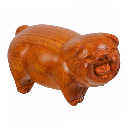 UKCOCO Holzgeschnitzte Kleine Schwein Figur aus Hochwertigem Handgefertigte Dekorative Holzskulptur für Wohnzimmer Büro Meditationsraum Glatte Oberfläche Design UKCOCO Holzgeschnitzte Kleine Schwein Figur aus Hochwertigem Handgefertigte Dekorative Holzskulptur für Wohnzimmer Büro Meditationsraum Glatte Oberfläche Design von UKCOCO