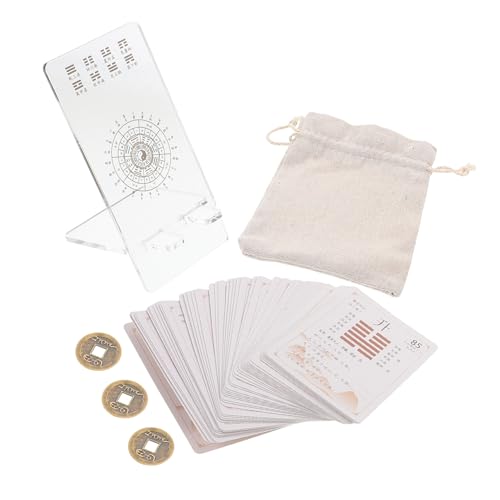 UKCOCO I Ching Karten Set für Anfänger Orakelkarten für Wahrsagerei Lernen und Sammeln Ständer und Geschenken UKCOCO I Ching Karten Set für Anfänger Orakelkarten für Wahrsagerei Lernen und Sammeln Ständer und Geschenken von UKCOCO